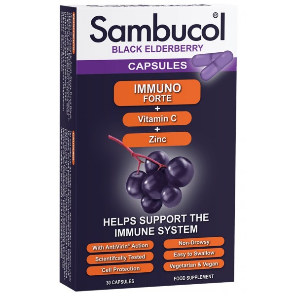 Sambucol Immuno Forte (30 capsules) (UK) - Sambucol - BabyOnline HK