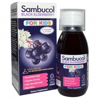 Black Elderberry Immune System Support, For Kids 120ml (USA)