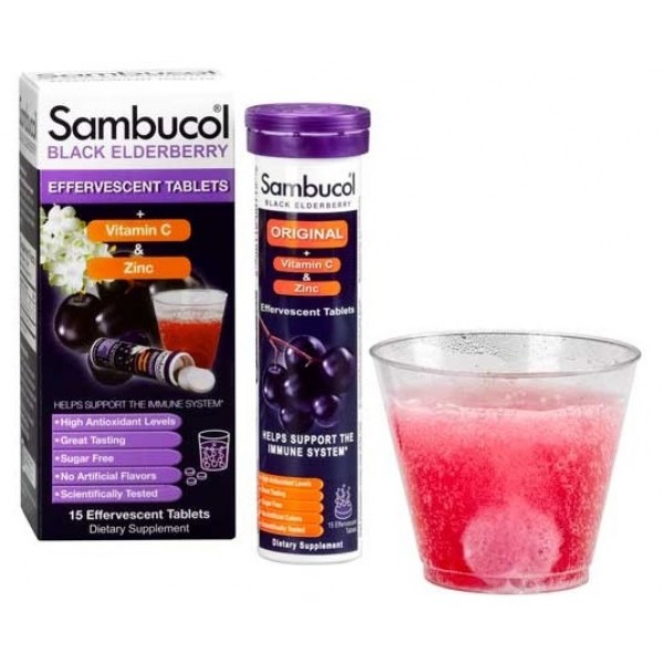 Sambucol Effervescent Immuno Forte (15 Effervescent) (USA) - Sambucol - BabyOnline HK