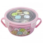 Sumikko Gurashi - Bowl with Stainless Steel inner and Lid 450ml (Pink) - San-X - BabyOnline HK
