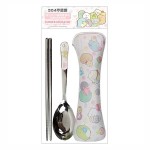Sumikko Gurashi - 304 Stainless Steel Spoon & Chopstick with Holder Bag - San-X - BabyOnline HK