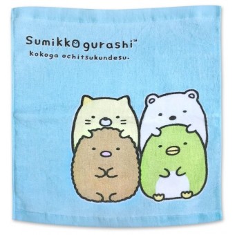 Sumikko Gurashi - Towel 35 x 35cm (Light Blue)