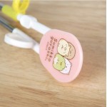 角落生物 - 不鏽鋼小童學習筷子匙羹套裝 (粉紅色) - San-X - BabyOnline HK