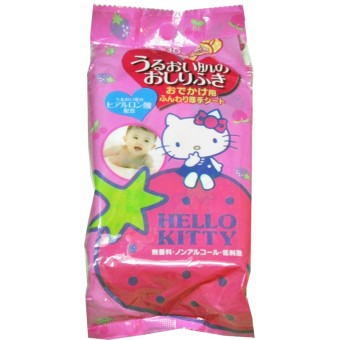 Hello Kitty 攜帶裝濕巾 (30片 x 2包)