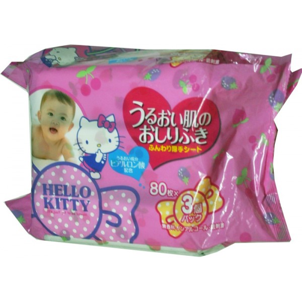 HELLO KITTY 濕巾 (80片 x 3包) - Hello Kitty - BabyOnline HK