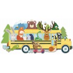 Travel Puzzle - Book + Giant Puzzle - Animals on a Bus - Sassi Junior - BabyOnline HK