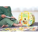 Travel Puzzle - Book + Giant Puzzle - Animals on a Bus - Sassi Junior - BabyOnline HK