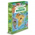 Puzzle + Book - Travel, Learn and Explore - The World of Dinosaurs