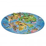 Puzzle + Book - Travel, Learn and Explore - The World of Dinosaurs - Sassi Junior - BabyOnline HK