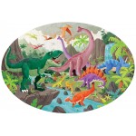 Shaped Puzzle + Book - Travel, Learn and Explore - Dinosaurs - Sassi Junior - BabyOnline HK