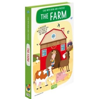 Case with Book and 4 Puzzle - The Farm