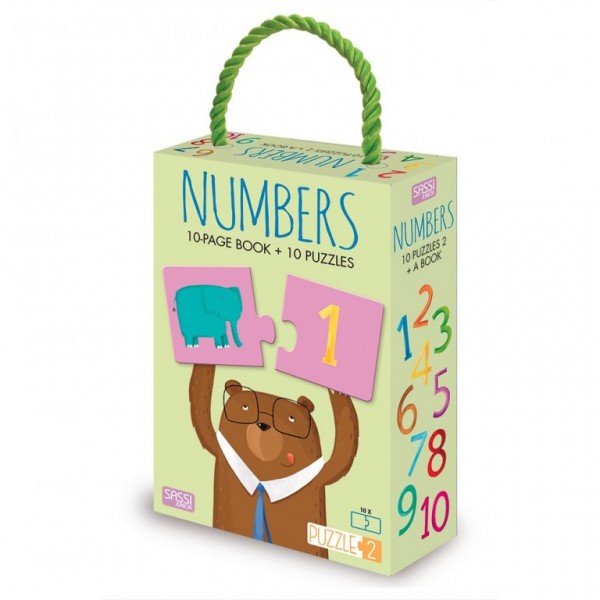 Book + Puzzle - Numbers - Sassi Junior - BabyOnline HK