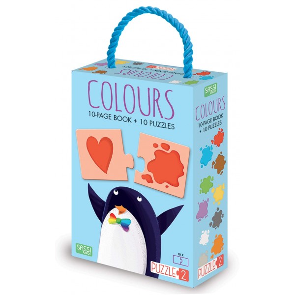 Book + Puzzle - Colours - Sassi Junior - BabyOnline HK