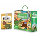 Shaped Puzzle + Book - Travel, Learn and Explore Dinosaurs - Sassi Junior - BabyOnline HK