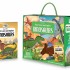 Shaped Puzzle + Book - Travel, Learn and Explore Dinosaurs