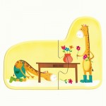 Book + Puzzle - Large Animals Opposite - Sassi Junior - BabyOnline HK