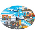 Oval Puzzle + Book - Travel, Learn and Explore The Airport - Sassi Junior - BabyOnline HK