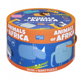 Book + Giant Puzzle - Animals of Africa (30 pcs)