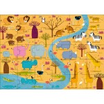 Book + Giant Puzzle - Animals of Africa (30 pcs) - Sassi Junior - BabyOnline HK
