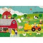 Book + Giant Puzzle - The Farm (30 pcs) - Sassi Junior - BabyOnline HK
