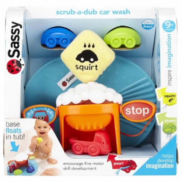 Sassy Bath Toy - Scrub-a-dub Car Wash - Sassy - BabyOnline HK