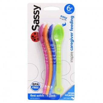 Sassy - Soft Tip Spoons - Pack of 4
