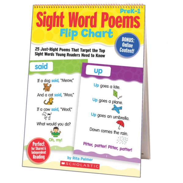 Sight Word Poems Flip Chart - Scholastic - BabyOnline HK