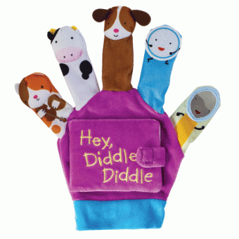 Hand-Puppet Board Books - Hey, Diddle Diddle