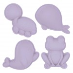 Scrunch - Silicone Sand Moulds Frog Set - Dusty Light Purple - Scrunch - BabyOnline HK