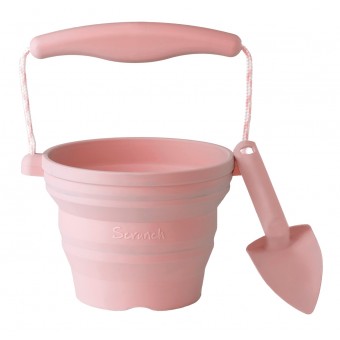Scrunch - Collapsible Seedling Pot with Trowel - Dusty Rose