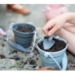 Scrunch - Collapsible Seedling Pot with Trowel - Duck Egg Blue - Scrunch - BabyOnline HK