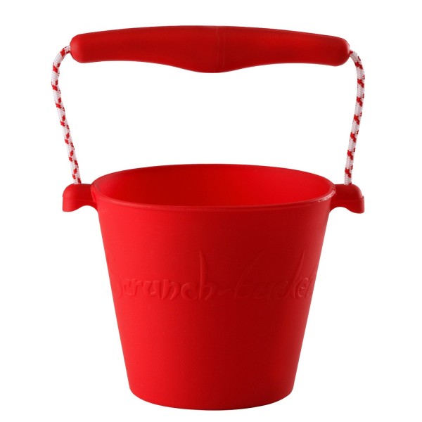 Foldable Bucket - Red - Scrunch - BabyOnline HK
