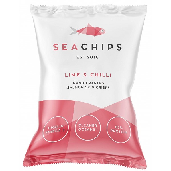 Sea Chips - Hand-Crafted Salmon Skin Crisps (Lime & Chilli) 20g - Other Food - BabyOnline HK