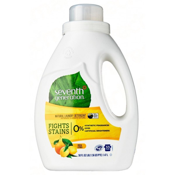 Natural 2X Laundry Detergent (Fresh Citrus) - 50oz / 1.47L - Seventh Generation - BabyOnline HK