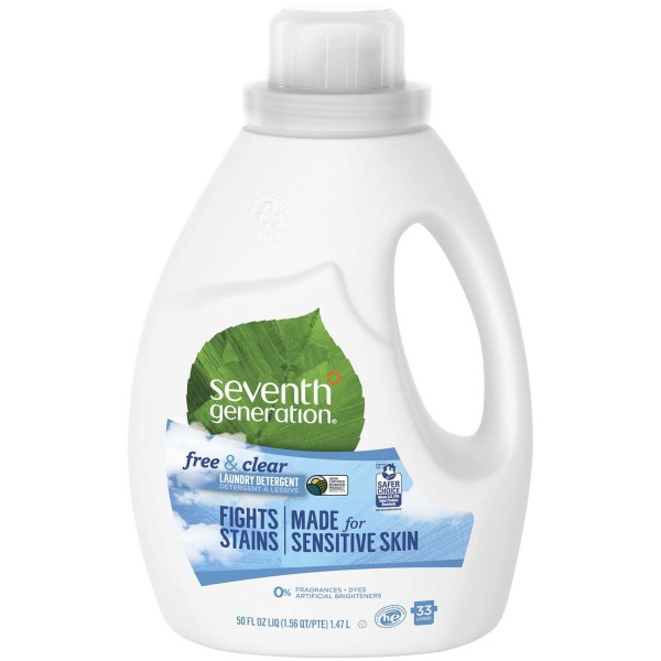 Natural 2X Laundry Detergent (Free & Clear) - 50oz / 1.47L - Seventh Generation