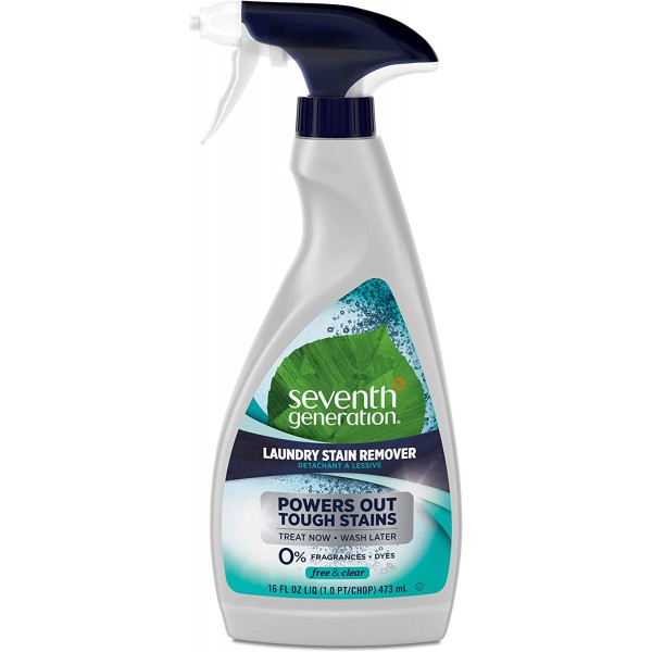 Natural Laundry Stain Remover (Free & Clear) 16oz / 473ml - Seventh Generation