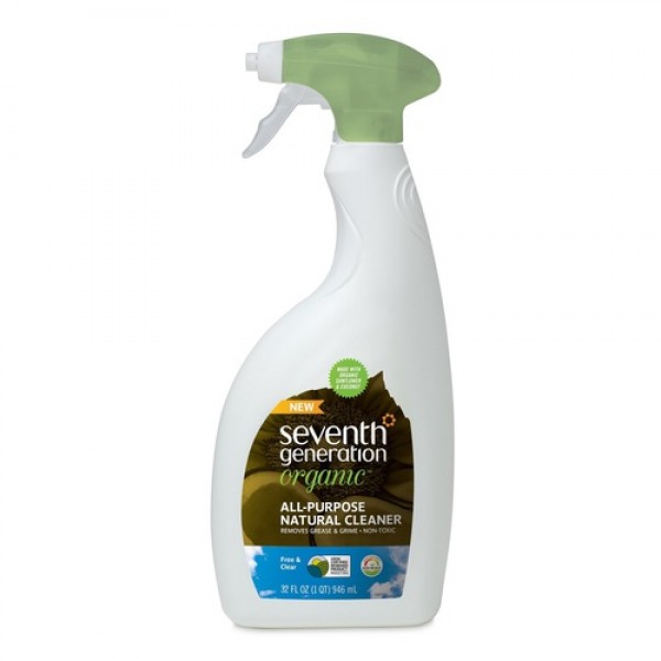 Organic All-Purpose Natural Cleaner (Free & Clear) - 32oz / 946ml - Seventh Generation - BabyOnline HK