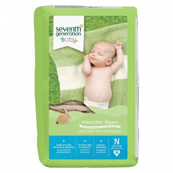 Free & Clear Baby Diaper - Newborn (36 diapers)