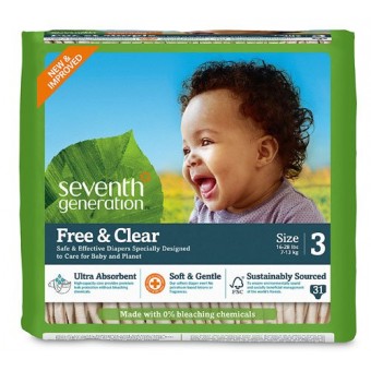 Free & Clear Baby Diaper - Size 3 (31 diapers)