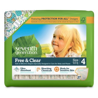 Free & Clear Baby Diaper - Size 4 (27 diapers)