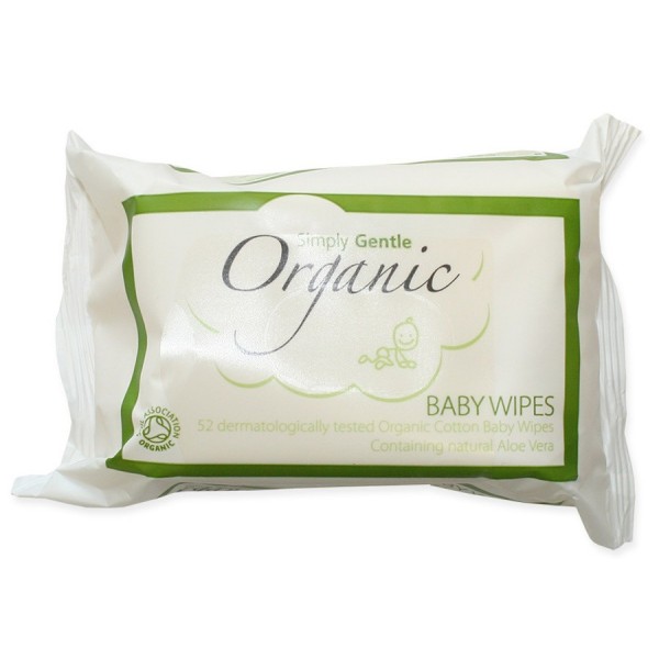 Organic Baby Wipes (52 Wipes) - Simply Gentle - BabyOnline HK