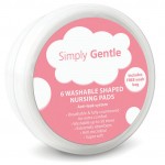 Washable Shaped Nursing Pads (6 pcs) - Simply Gentle - BabyOnline HK