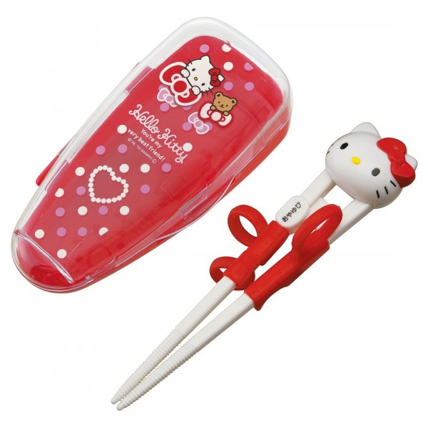 Hello Kitty - Training Chopstick + Case - Skater - BabyOnline HK