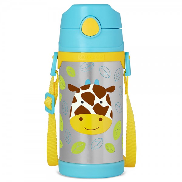 Zoo Insulated Stainless Steel Straw Bottle - Giraffe - Skip*Hop - BabyOnline HK
