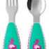 Zootensils Fork & Spoon - Flamingo