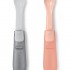 Easy-Fold Travel Spoons - Grey/Soft Coral