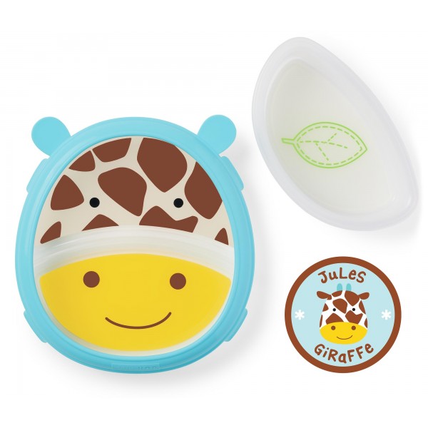 Zoo Smart Serve Plate & Bowl - Giraffe - Skip*Hop - BabyOnline HK