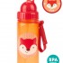 Zoo PP Straw Bottle 390ml - Fox