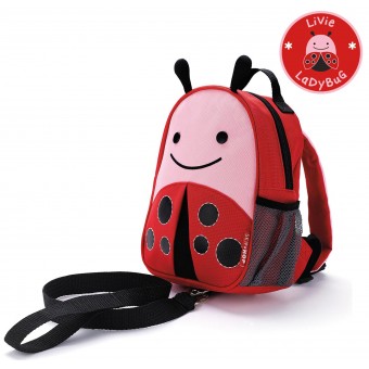 Zoo-Let Mini Backpack with Rein (Ladybug)