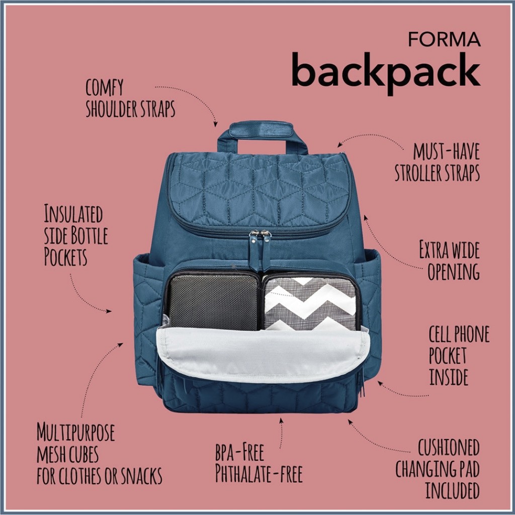 Skip Hop Forma Backpack Diaper Bag Peacock Babyonline